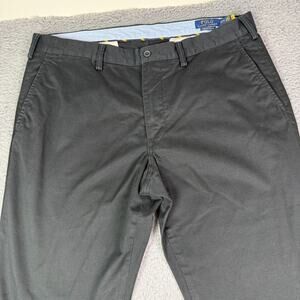 Polo Ralph Lauren Chino Pants Mens 38x32 Black Stretch Slim Fit Cotton Twill